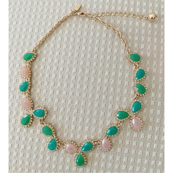 KATE SPADE • Balloon Bouquet Cluster Green Collar Bib Statement Necklace - Picture 7 of 7